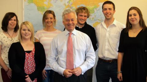 ICS volunteers meet International Development Minister Alan Duncan