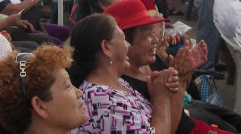 Women at community event in Peru