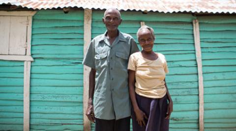 Placide and Marie-Jocelyne in Lamine Haiti