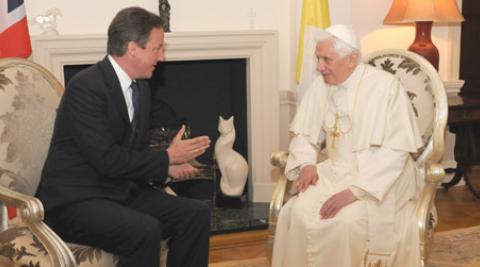 David Cameron meets the Pope