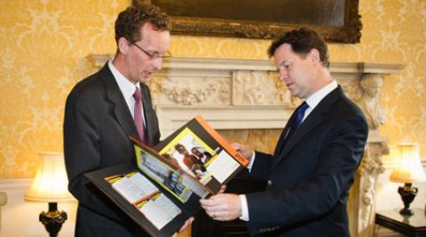 Tim Aldred and Nick Clegg