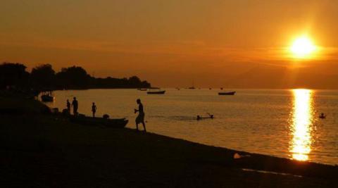 Sunset over Lake Malawi