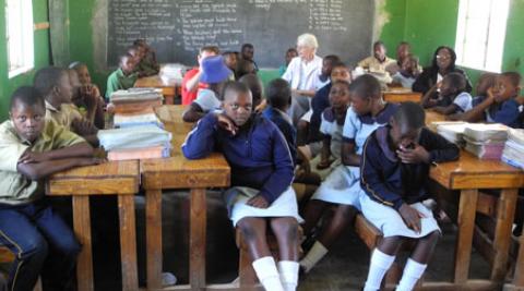 A class at Regina Coeli school in Nyanga, Zimbabwe