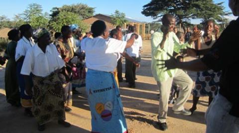 People dancing in Malawi