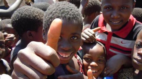 Children in Malawi give ICS the thumbs up