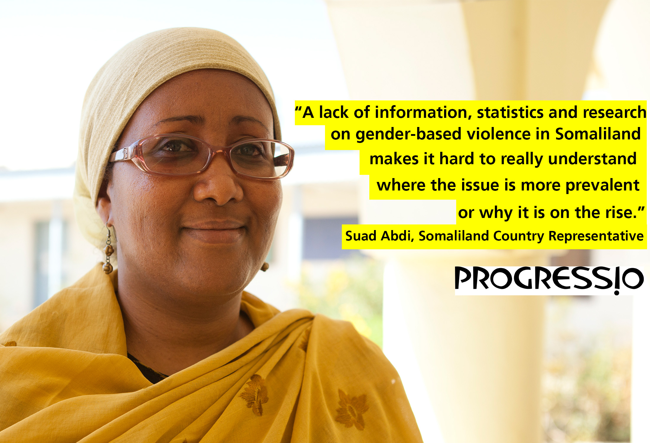 Suad Abdi, Progressio Country Representative for Somaliland