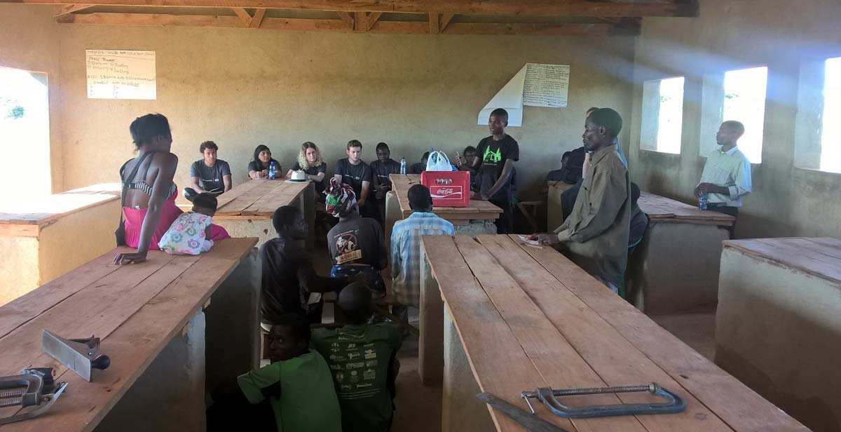 The Chief of Musegede presenting to the group